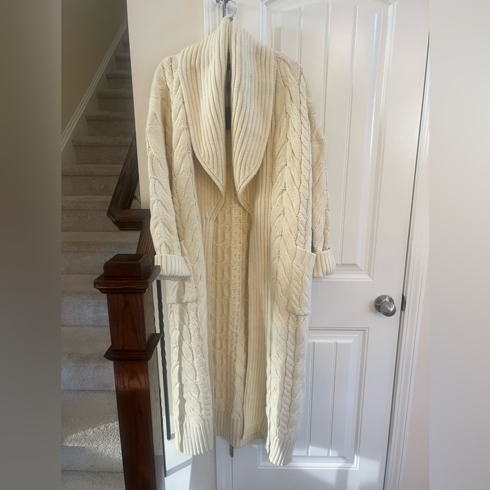 Maxi length cardigan
